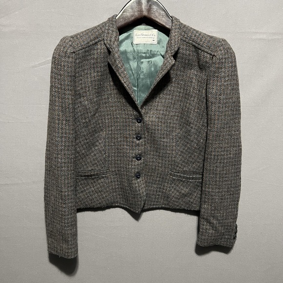 Levi Strauss & Co. Jackets & Blazers - Vintage Levi Strauss & Co. Blazer Womens 14 Gray Wool Tweed Herringbone Lined